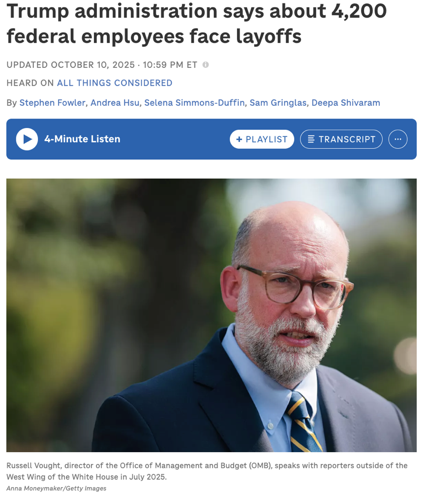 “暂时停薪”拖成“长期断供” 美政府关门僵局